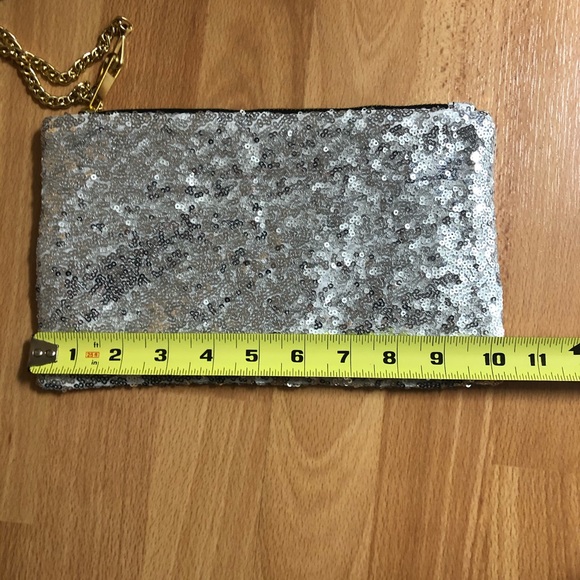 2pc lot - SEQUIN + METAL MESH evening/formal small handbag/wristlet+crossbody - Picture 14 of 15